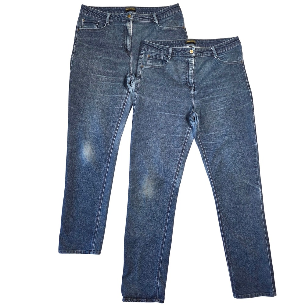 Apparel Collection‎ Jeans Womens 14 Blue Denim High Rise Casual Everyday Basic